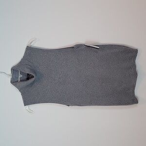 BCBGMaxAzria Ash Grey Wool Blend Sleeveless Turtleneck Women Size XL‎ Top